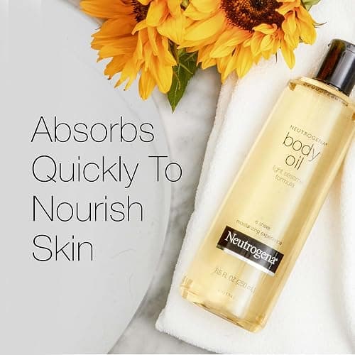 Neutrogena Body Oil Light Sesame Formula, Twin Pack of 16 fl oz, Radiant Glow Moisturizer for Dry Skin, Bath & Shower Oil For Smooth and Hydrated Skin thumbnail 7