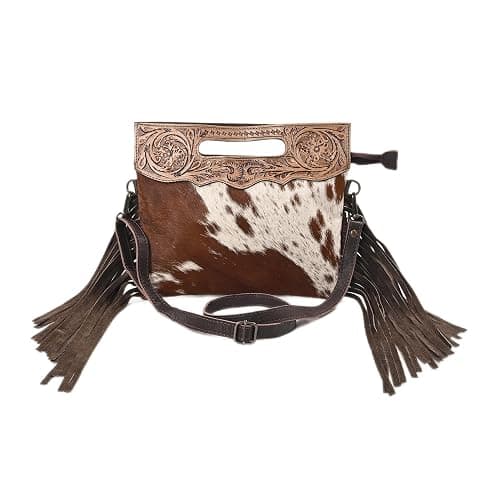 Merbaa Women Natural Cowhide Leather Crossbody Sling Bag With Adjustable Detachable Strap | Shoulder Bag | Handbag - Image 1