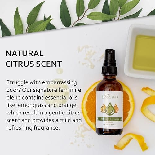 Bona Dea Naturals’ “The Original” All Natural Feminine Deodorant | Intimate Yoni Oil Relief for Vaginal Itch, Odor, & Dryness | 4oz Dropper Bottle Refill thumbnail 6