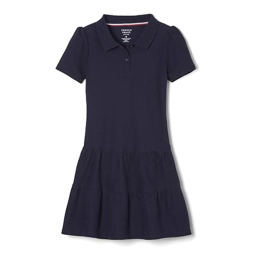 French Toast Girls Ruffle Pique Polo School Uniform Dress thumbnail 5
