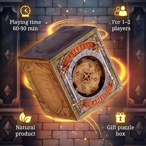 iDventure Cluebox The Trial of Camelot | Escape Room Puzzle Box | Challenging 3D Puzzle | Brain Teaser for Adults | Unique Gift Idea thumbnail 2