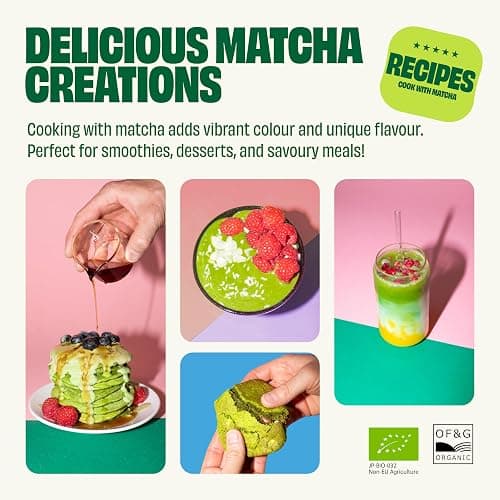 OSSU Organic Matcha Powder 40g - Golden Grade from Uji, Kyoto, Japan - True Ceremonial Spring Harvest, Stone-Ground Green Tea thumbnail 7