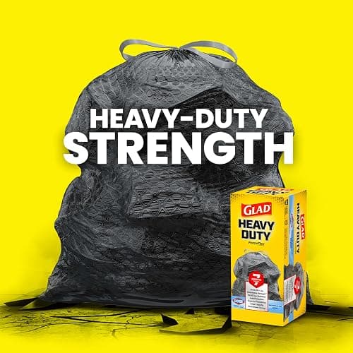 Glad ForceFlex Heavy Duty Trash Bags With Clorox, Mountain Air, 30 Gal, 50 Ct (Package May Vary) thumbnail 3