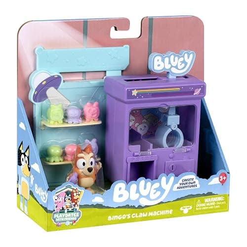 Bluey Bingo's Claw Machine Playset, Working Claw, 6 Prizes | Includes articulated 2.5in Bingo figure with Grey Dancer; from The Claw episode, kids toy ages 3+ thumbnail 7