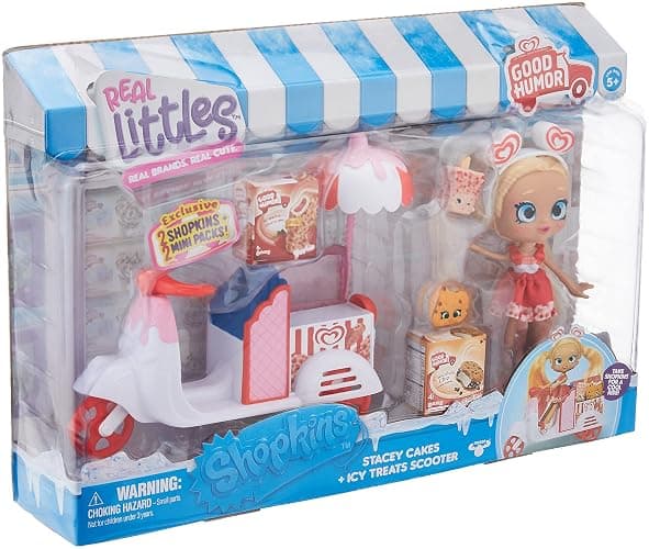 Shopkins Real Littles Stacey Cakes + ICY Treats Scooter - Image 1