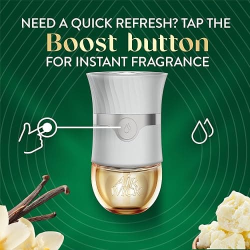 Air Wick Vibrant Plug-In Scented Oil Refills, 4 Count, Sweet Vanilla & Shea Butter, Air Freshener, Essential Oils thumbnail 8