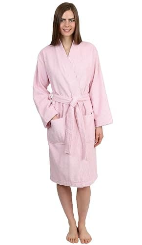 TowelSelections Womens Robe Cotton Kimono Bathrobe for Women Knee Length Terry Cloth Towel Robes for Women XS to 4X thumbnail 2