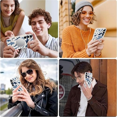 Jumkook Magnetic Case for Samsung Galaxy A16 5G 6.7", Summer Ocean Whale Printed, Cute Aesthetic Shark Pattern Women Girl, Compatible with Magsafe, Soft Silicone Cover for Samsung A16 5G thumbnail 7