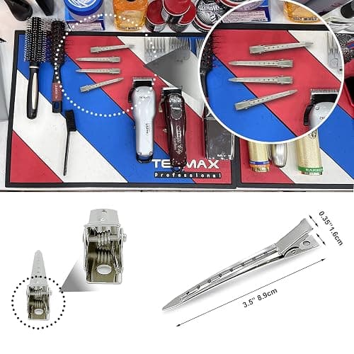 HiJeaton 24Pcs Metal Duck Billed Hair Clips for Women Styling Sectioning, Silver Hair Pins for Long Hair, Alligator Curl Loc Clips for Thick Hair Roller, Salon, Bows DIY thumbnail 5