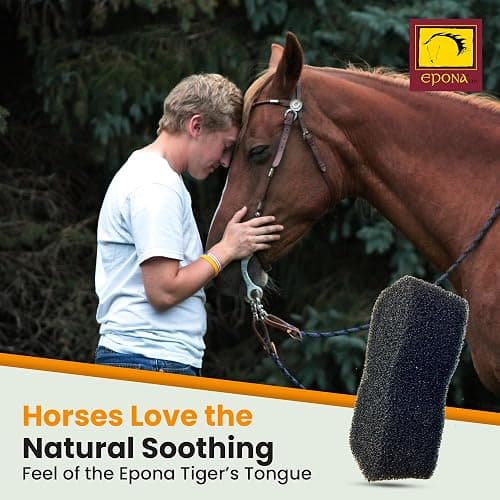 Epona Tiger’s Tongue Horse Groomer – Deep Cleaning Scrubber & Massager for Horses – Removes Dirt, Dried Sweat Marks & Dander – Gentle Grooming Tool for Body, Legs & White Markings thumbnail 6