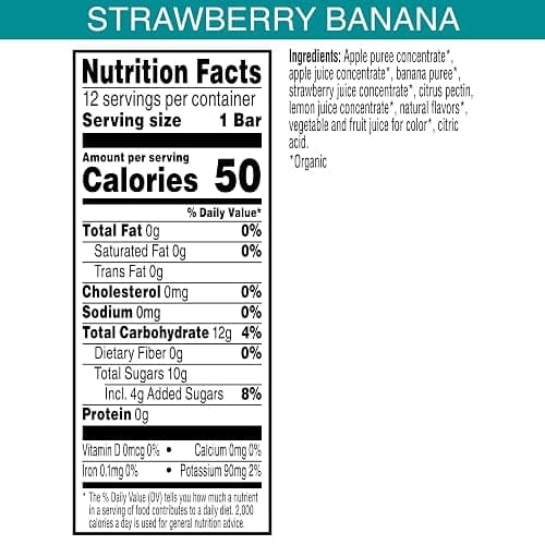 Pure Organic Layered Fruit Bars, Gluten Free, Vegan Fruit Snacks, Variety Pack, 12.4oz Box (48 Bars) (Pack of 4) thumbnail 2