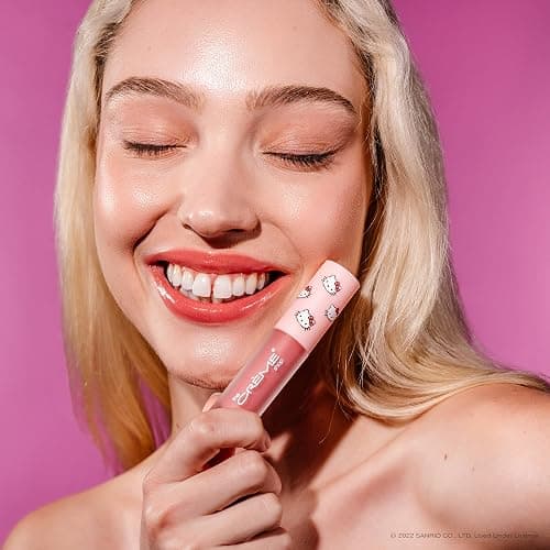 The Crème Shop x Hello Kitty | Kawaii Kiss Moisturizing Lip Oil - Strawberry | Ultra Hydrating Lip Moisturizer | Cool-Toned Mauve Pink Tinted Lip Gloss thumbnail 3