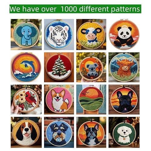 DIY Punch Needle Kits Butterfly on Sunflower Embroidery Punch Needle Starter Craft with Hoop Easy for Beginners for Festival t and Decoration 20x20cm-1 thumbnail 5