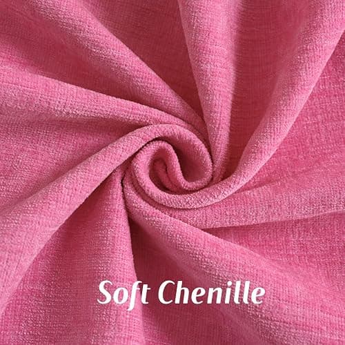 HAUSSY Valentines Scalloped Pillow Covers 18x18 Set of 2,Decorative Throw Pillows Cute Aesthetic Preppy Cushion Covers for Couch Bed Living Room,Hot Pink thumbnail 2