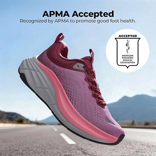 NORTIV 8 Women's Walking Shoes Cushion Comfortable ActiveBreeze Running Tennis Shoes Non-Slip Workout Gym Sports Athletic Breathable Fashion Sneakers thumbnail 6