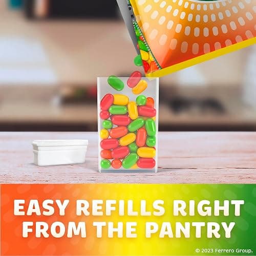 Tic Tac Bulk Resealable Refill Bag, Fruit Adventure Mints, On-The-Go Refreshment, Includes Empty Refillable Pack, 17.2 oz thumbnail 7