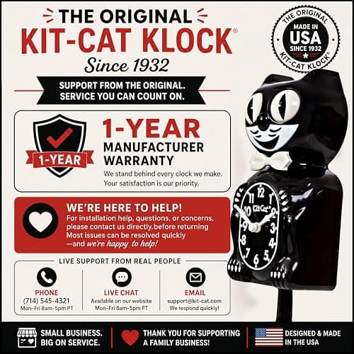Kit Cat Klock Gentlemen The Original (Classic Black) thumbnail 8