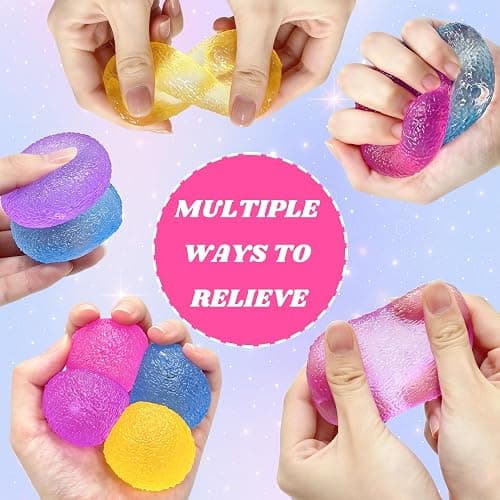 4PCS Gumdrop Squishy Toys Mini, Sweet Gel Candy Stress Ball, Sensory Squeeze Toy Set , Soft Hand Fidgets for Anxiety Relief, Birthday Goodie Bag Fillers for Teens & Adults thumbnail 3