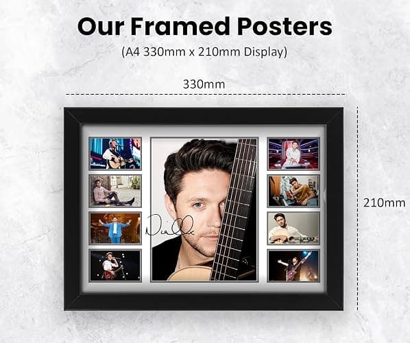 Niall Horan Signed Poster Print - Limited Edition Autograph Fan Gift – Collectible Memorabilia Merchandise (Unframed, A4 (30x21cm)) thumbnail 2