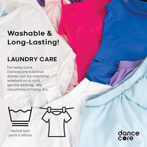 Dancecore Active Set with camisole top and shorts for Dance, Gymastics, Yoga thumbnail 4