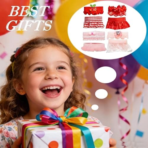 4-Piece Doll Clothes for Sonny Angel Collectible, 3 Inch Mini Dolls Outfit Set, Tops & Skirts for Display, Mix & Match, Collectors Gift (Wine Cherry Gala | Cherry Blossom Angel Style) thumbnail 6