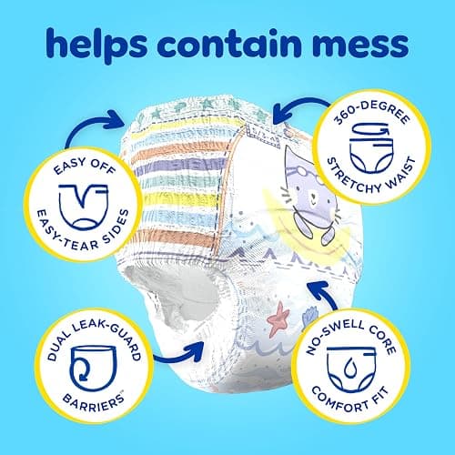 Pampers Swim Diapers - Splashers - Size 2-3, 20 Count, Gap-Free Disposable Baby Swimming Pants thumbnail 3