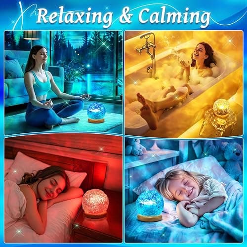 One Fire Ocean Projector for Bedroom,18-Color LED Mood Lighting,Girls Gifts | 3-in-1 Sunset Ocean Northern Lights Projector – Remote, 6 Brightness, 1-Hr Timer, Calming Decor for Bedroom Bathroom Dorm thumbnail 4