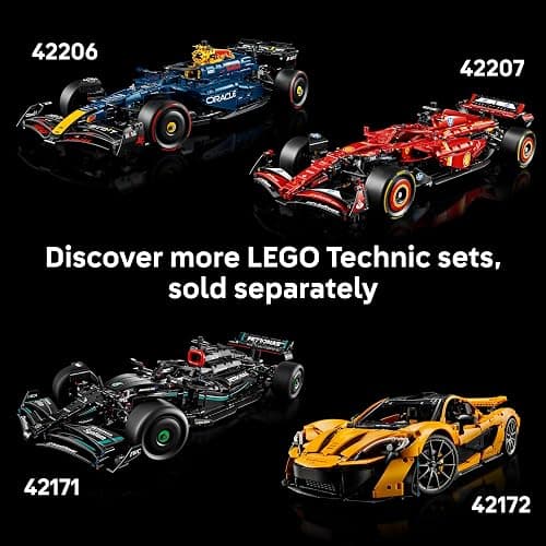 LEGO Technic McLaren MCL39 F1 Car Model Kit for Adults - Collectible Formula 1 Building Set w/ V6 Engine, Differential & DRS Activator - Gift Idea for Racing & Motorsport Fans - 42228 thumbnail 8