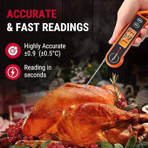 ThermoPro TP19H Digital Meat Thermometer for Cooking with Ambidextrous Backlit and Motion Sensing Kitchen Cooking Food Thermometer for BBQ Grill Smoker Oil Fry Candy Instant Read Thermometer thumbnail 6