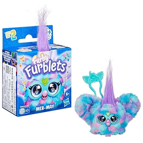 Furby Furblets Mer-May Mini Electronic Plush Toy, Blue_or_green thumbnail 4