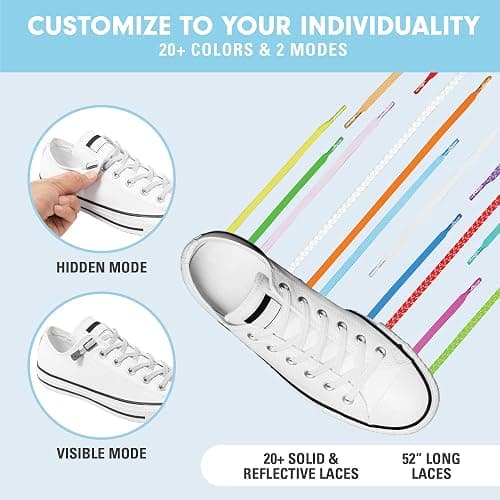 Xpand No Tie Elastic Shoelaces. 1 Size Fits All for Adults & Kids | Stretch Laces for Sneakers, Runners & High Tops Shoes thumbnail 5