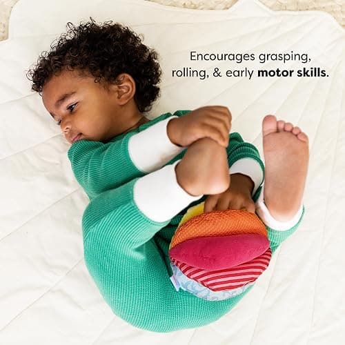 HABA Baby Balls - Machine Washable Baby Sensory Toys - Ideal Baby Toy for Teething, Tummy Time Toys for Ages 6 Months & up thumbnail 3