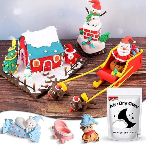 ifergoo White Air Dry Clay, Modeling Clay for School Art & Craft Project. Refill White Clay for Kids Age 3-12, Boys and Girls Gift thumbnail 2