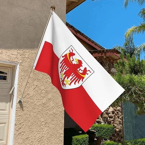 Khjnrv South Tyrol Flag Double Sided Outdoor Home Garden Flag Decor Yard Banner 3x5 Ft Green-White-Red Polyester thumbnail 2