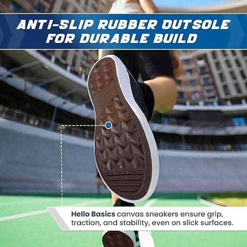 hello basics Canvas Shoes for Women Casual Low Top Sneakers Fashion Womens Tennis Shoes for Everyday Wear thumbnail 5