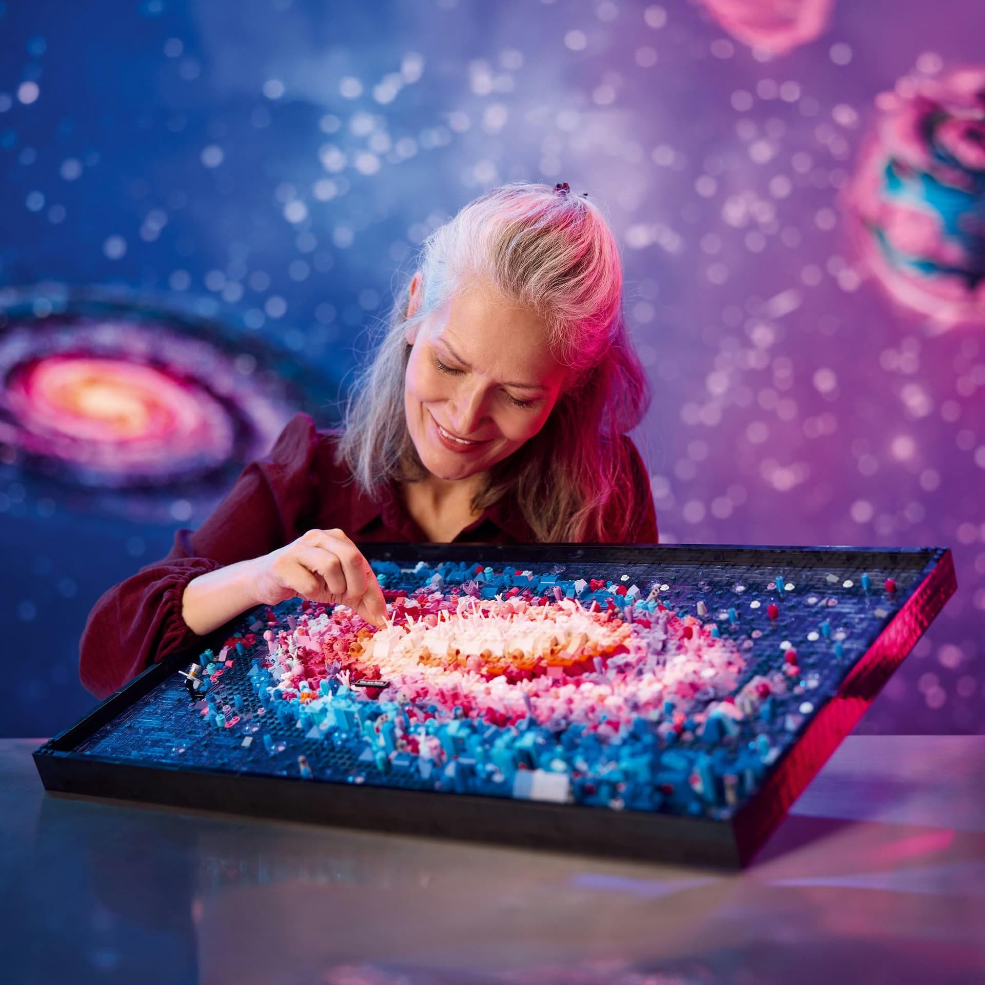 LEGO Art The Milky Way Galaxy Space Set for Adults, Relaxing Arts & Crafts Puzzle Activity for Astronomy and Design Lovers, Home or Office Wall Décor Idea for Men & Women 31212 thumbnail 8