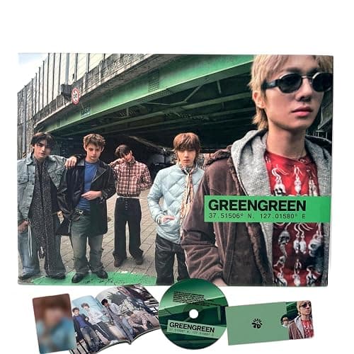 CORTIS GREENGREEN 2nd EP Album [BRIDGE Ver.] Photobook + CD + Photocard + Scratch Card + Sticker + Magnet (REDRED) - Image 1