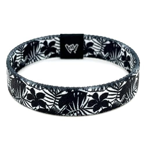 Hang Loose Bands - Coastal Bracelet for Men, Women & Teens - Comfy Tribal Print and Boho - Coastal Style Reversible Wristband thumbnail 2