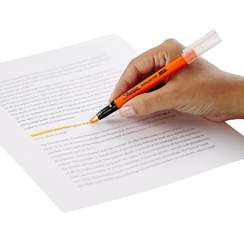 Sharpie Clear View Highlighter Sticks, Chisel Tip Fluorescent Highlighters, See Through Tip Highlighter Marker Set, Assorted Colors, 8 Count - 8 Count (Pack of 1) - Highlighter thumbnail 18