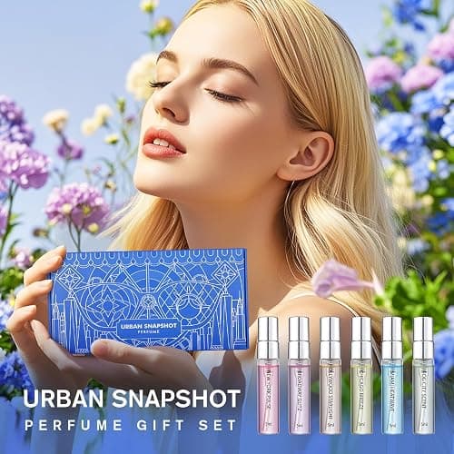 Roseye Urban Snapshot Perfume Sample Kits, 6-Piece Unisex Fragrance Discovery Kit, Travel Size Mini Perfume Gift Set for Men & Women, Variety Pack with Scent Cards, Christmas& Birthday Gift Idea thumbnail 2