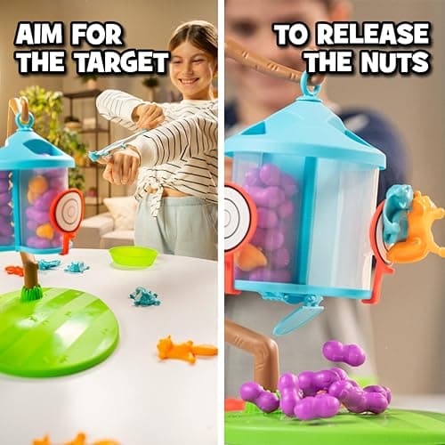 Flying Squirrels Feeder Frenzy Board Game – Kids Games, Family Games for Kids and Adults, Board Games for Family Night, Multi-Player Board Games, Aim & Release Nuts to Win, Ages 6+ thumbnail 5