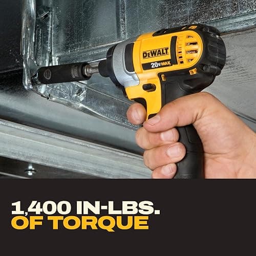 DEWALT 20V MAX Cordless Drill and Impact Driver, Power Tool Combo Kit , Includes 2 Batteries, Charger and Bag (DCK240C2) thumbnail 8