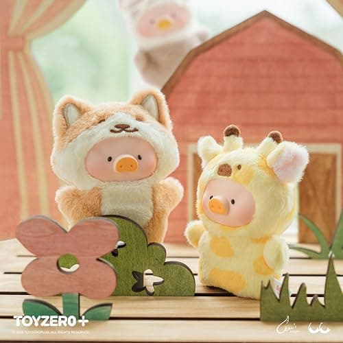 TOYZERO+ Lulu The Piggy Blind Box Figures - Puppet Show Series Plush Keychain Blind Boxes Figurines Finger Puppet Toy Cute Stuffed Animals Mystery Box Collectible Decorations Birthday Gift, Single Box thumbnail 6
