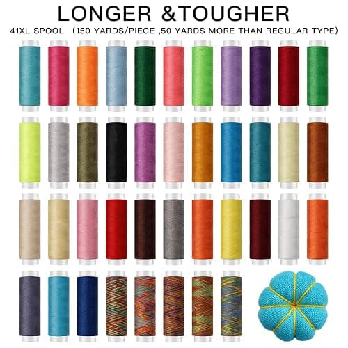 Marcoon Large Sewing Kit, 200 Premium Sewing Supplies, 41 XL Thread Spools, Suitable for Traveller, Adults, Kids, Beginner, Emergency, DIY and Home thumbnail 4