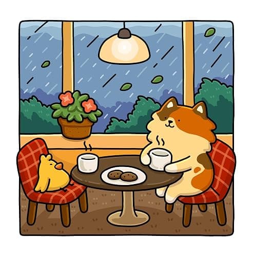 Comfy Days: Cozy and Funny Coloring Book for Adults and Teens thumbnail 5