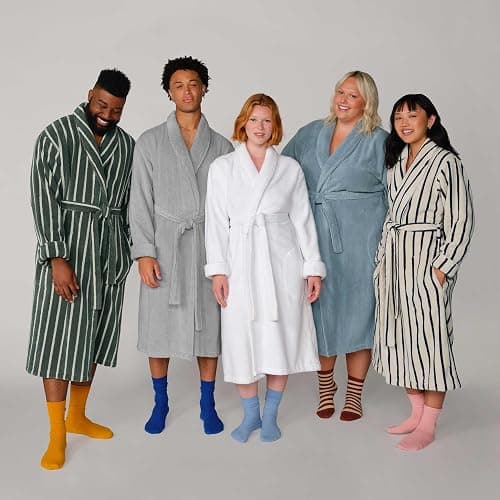 Brooklinen 100% Turkish Cotton Bath Robe for Men & Women | Ultra-soft plush 100% Turkish cotton robe for men & women with an adjustable belt & unisex fit; cozy, absorbent & spa-worthy thumbnail 4