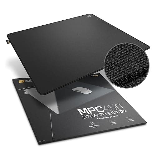 ENDGAME GEAR MPC 450 Gaming Mouse Pad - 17.72 x 15.75 inches - Large Desk Pad for Keyboard and Mouse - Cordura Fabric - Stitched Edge -Bottom from Natural Rubber Desk Mat - Stealth Edition - Black thumbnail 6