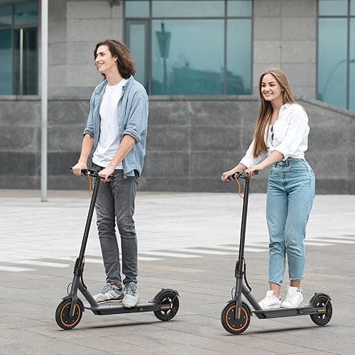 VOLPAM Electric Scooter, 350W/500W Powerful Motor, 8.5"/10" Solid Tires, 19/22Mph, 28/21/12 Miles Range,Dual Braking thumbnail 3