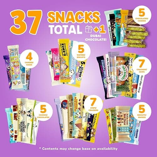 International Snack Box, Unique Experience with Universal Exotic Candies and Treats from around the World, Gift-Ready Foreign Foods in Packages Inspired by European, Japanese and Korean Cultures thumbnail 2