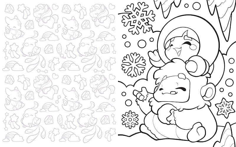 Cute Chibi Creature Coloring: Color over 60 Adorable Creatures thumbnail 5